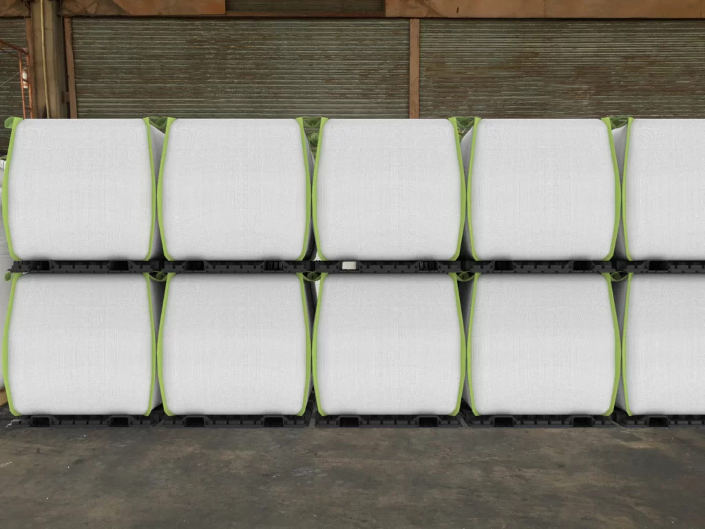 Bulk Bag Pallets stacked in rendering